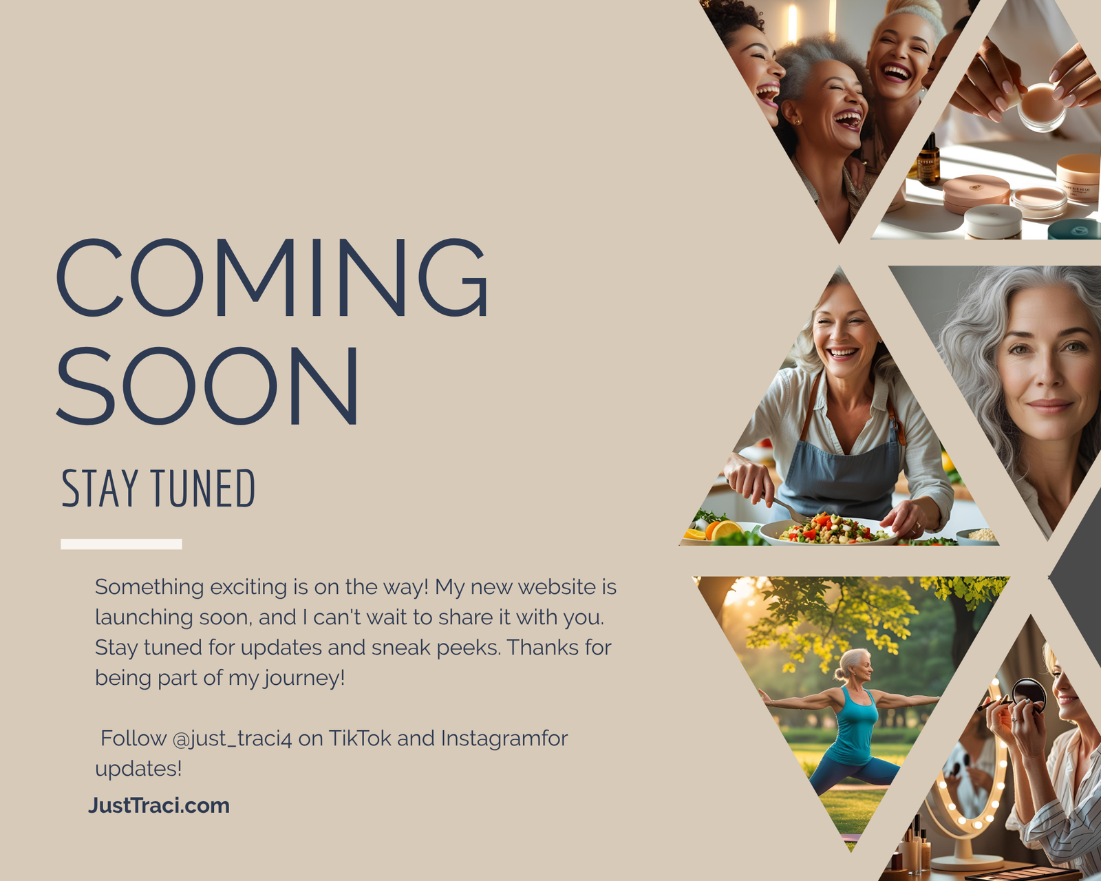 Coming soon! JustTraci.com